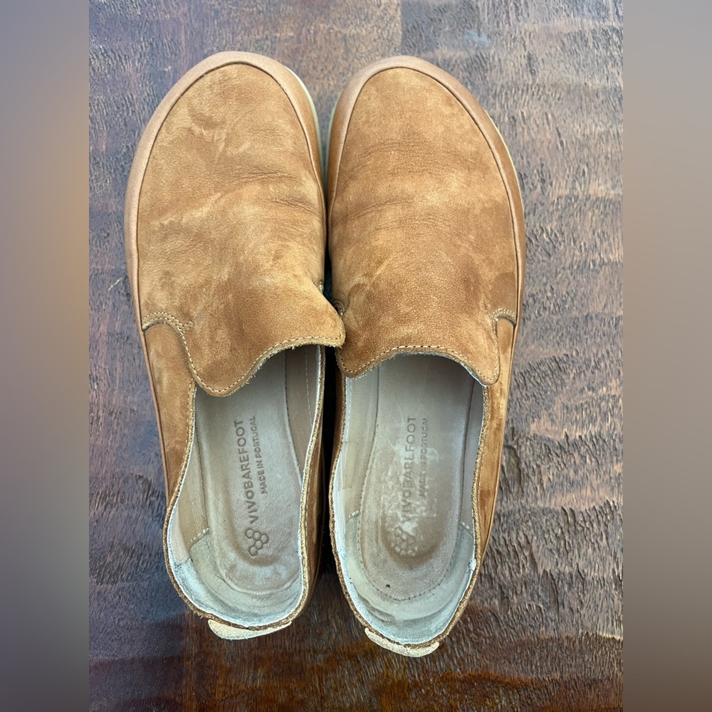 Vivobarefoot Opanka Brown Leather Slip-on  minimalist barefoot loafers Sz 38 - Picture 5 of 12